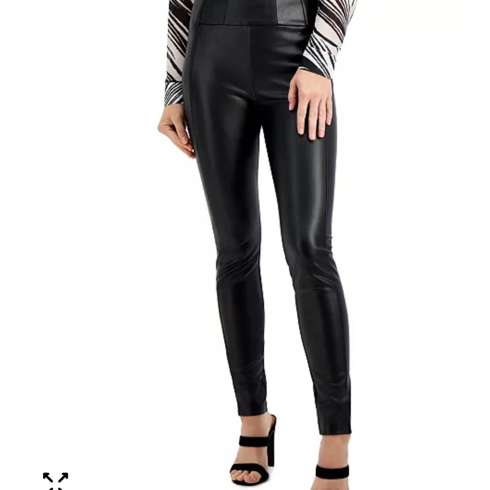Guess Black Skinny Faux Leather Pants